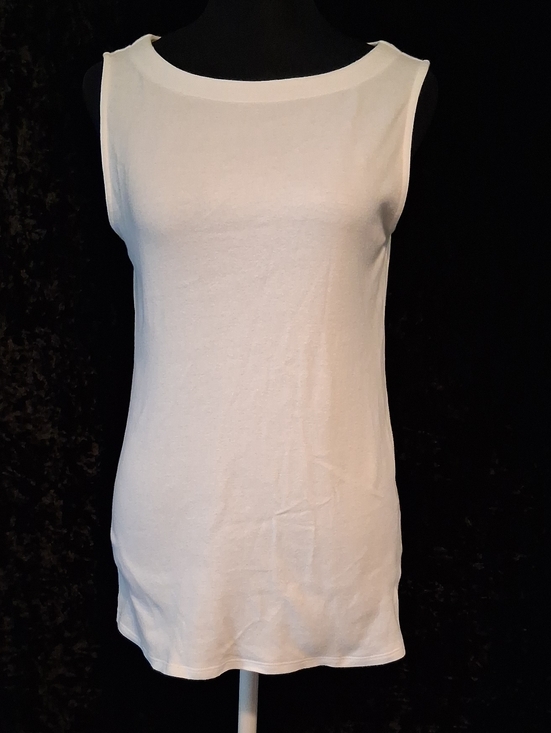 croft & barrow Tops - Croft & Barrow White Boatneck The Classic Tank Top XS